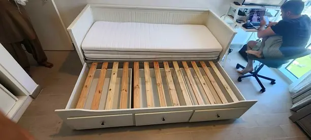 Ikea hemnes day bed with mattress 2