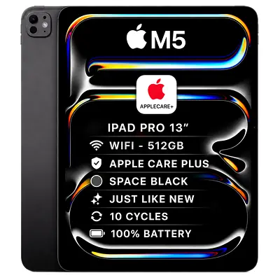 IPAD PRO 13” M5 | 512GB WIFI | APPLECARE+ | SPACE BLACK