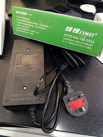 Universal 54.6V 2A Lithium Battery Charger with UK Plug - Used