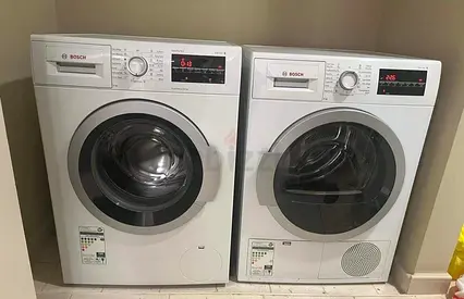 Free Delivery- BOSCH Series 6 9KG Washer 9KG 💯 Dryer Separate Set Latest Model With Digital Clock