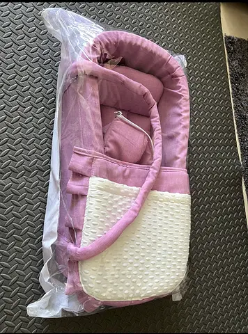 Portable Purple Baby Nest with Head Pillow and Blanket