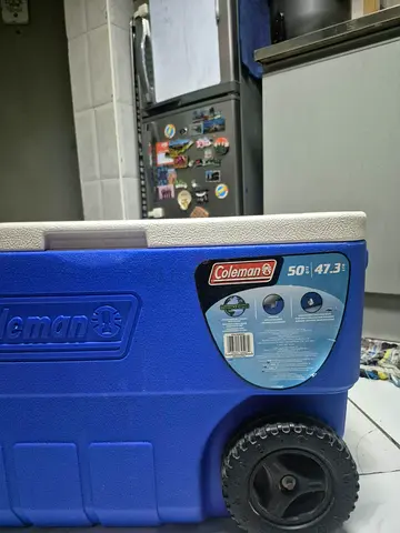 Coleman 50-Quart Wheeled Ice Cooler — Good Condition