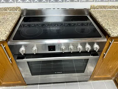 Bosch 90cm Stainless Steel Silver Electric Cooker  Oven, HKK99V850M , DELIVERY + WARRANTY