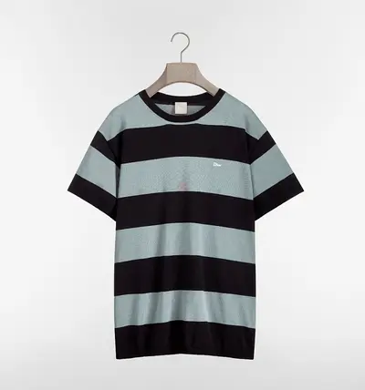Dior Orginal Striped Cotton Knit T-shirt S-XL