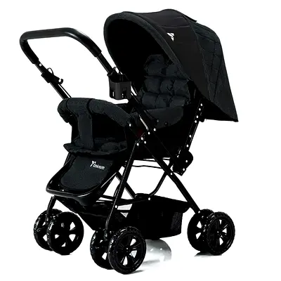 Teknum Reversible Baby Stroller (Black) - Mint Condition, Barely Used!