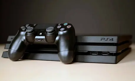 PlayStation 4 Pro with DualShock 4 2 Controllers - Good Working Condition with 5 games