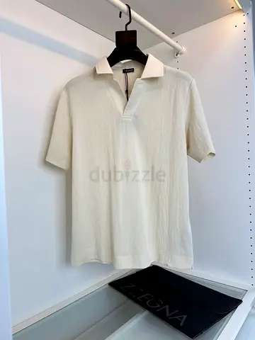 Zegna White Short-Sleeve Polo Shirt