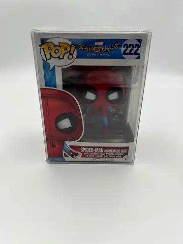 Funko Pop! Marvel Spider-Man Homecoming #222 - Spider-Man (Homemade Suit) - Mint in Protector