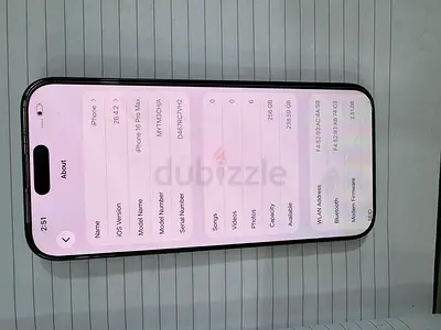 iPhone 16 pro max 256 dual physical