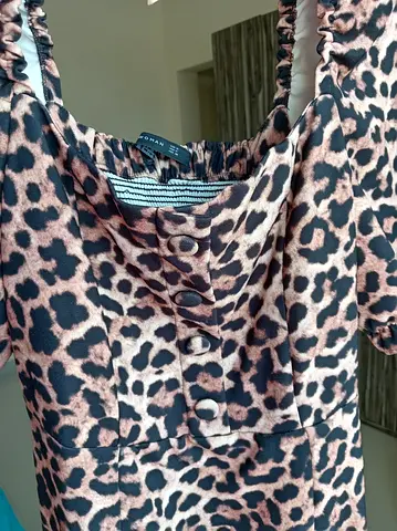 Zara leopard print short dress, size M