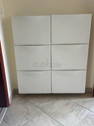 White 6-Door Wall Mounted Storage Cabinet- shoes storage - IKEA