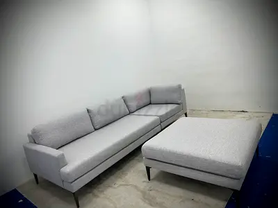 West elm grey sofa