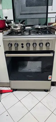 4-Burner Gas Cooker with Electric Oven