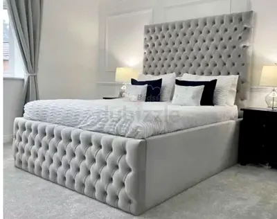 Brand New Luxurious Design Bedframe - Fully Customizable - King Size - Hydraulic Storage Optional