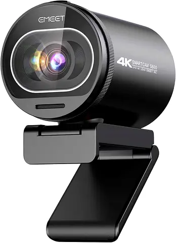 EMEET S600 4K Webcam for Streaming - Sony 1/2.5 Sensor, PDAF Autofocus, 1080P@60FPS, 2 Noise Reduc