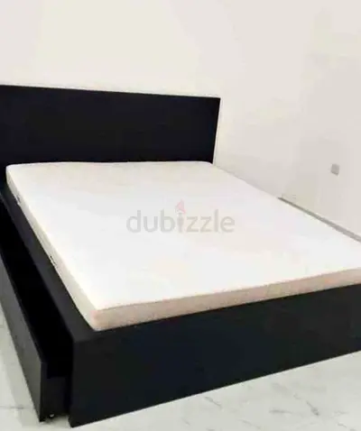 Ikea malam bed with ikea mattress Queen size 160x200cm bed