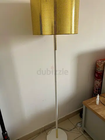 Floor Lamp with White Stand - without bulb