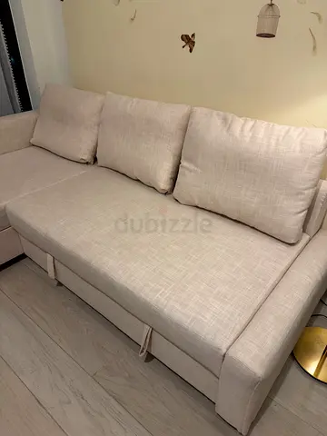 Ikea Friheten L-Shape Sofa bed beige
