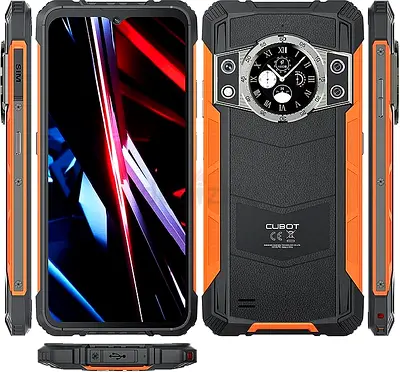 Rugged Outdoor Smartphone with Built-in Analog Clock - Heavy Duty, Waterproof 5G Rugged Smartphone