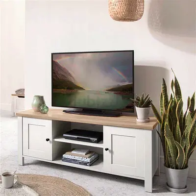 White MDF wood top T.v table