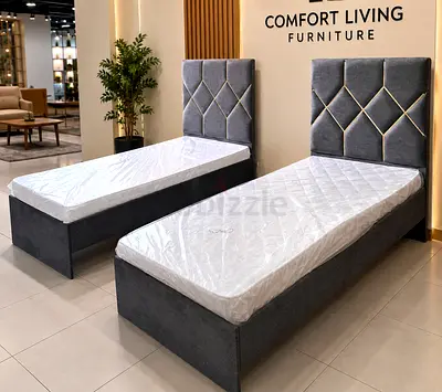 New Single Bed with Mattress For Sale