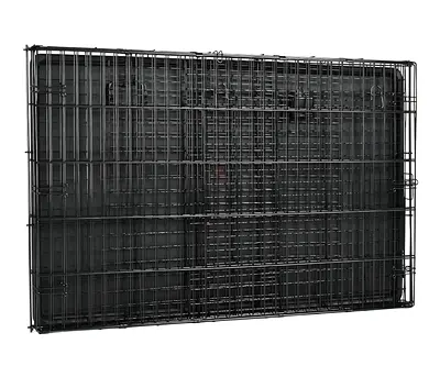 Foldable metal dog crate with removable tray - good condition