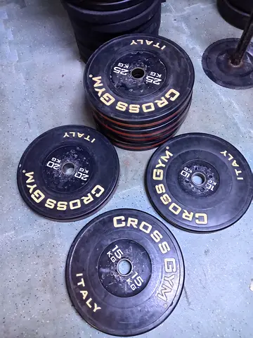 Cross Gym Italy Bumper Plates Collection
