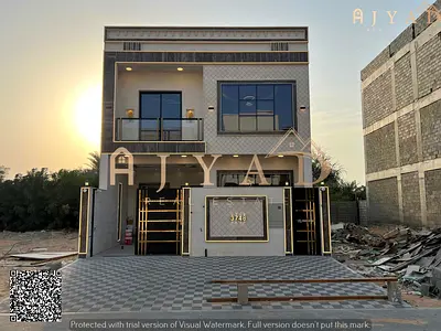 For sale: townhouse in Al Yasmin Ajman, 4 bedrooms, living room and majlis, land 1722 sq ft, built 3000 sq ft, price includes registration fees