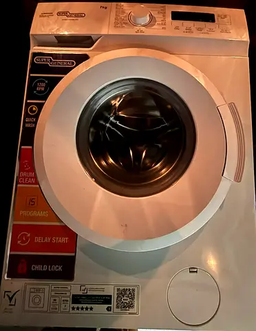 Super General 7kg Front Load Washing Machine - 1200 RPM