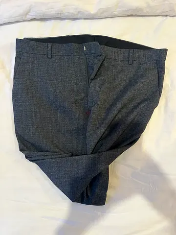 Mens grey formal trousers - size 32, good condition