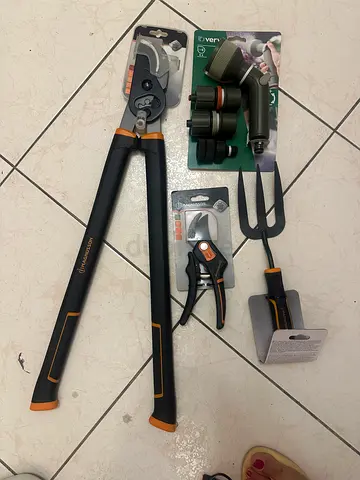 Brand new garden tool set — loppers, pruners, shears and accessories