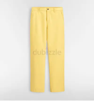 Dior Orginal Chinos Gabardine Cotton Blend Yellow