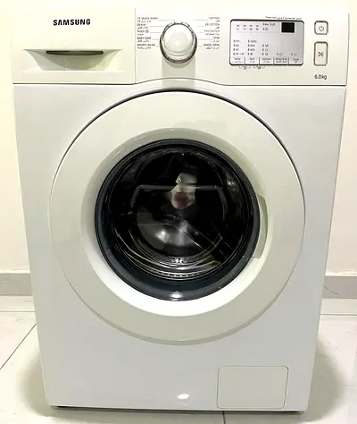 Samsung Washing Machine – Front Load 6kg, White, Inverter based