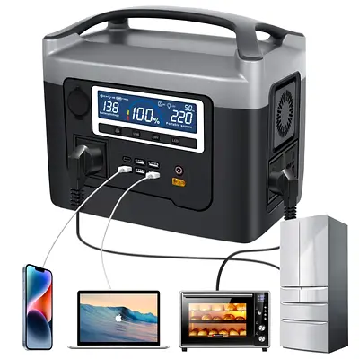 CRONY BS800 Plus Portable Power Station 800W | 528Wh | 220V AC Output | Solar Charging | Like New