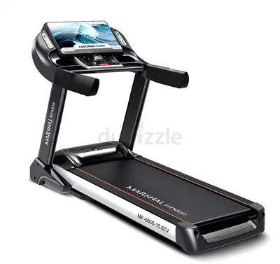 Marshal Fitness 8.0HP Auto Incline Home Treadmill With Bluetooth Speaker, 24 Km/H Speed -Brand New