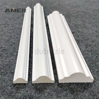 White Decorative Wall Moulding / Skirting Trim (set of 3 sizes)