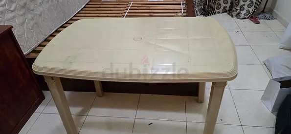 Sturdy Plastic Dining and Garden Table