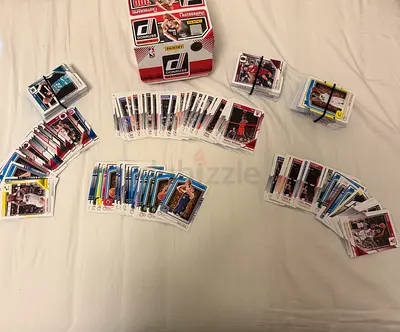 Collection of Donruss NBA Trading Cards with Box - Mixed of over 200 cards lot
