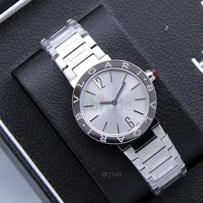 Bvlgari Stainless Steel Womens Watch - Classic Silver Dial