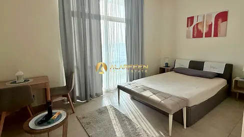 استوديو مفروش | عزيزي بلازا | الوصول إلى الشرفة والمسبح