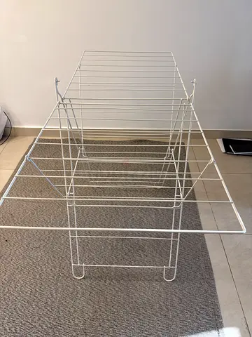 White Metal Dish Drying Rack - Foldable, Multi-tier