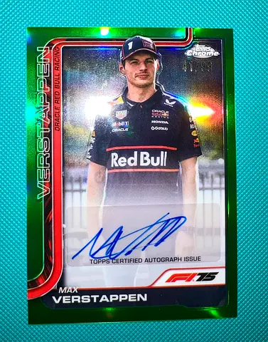 Topps Chrome 2025 Max Verstappen Autographed Card  (Ultra Rare Bundle)