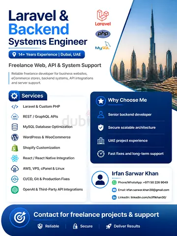 Senior Laravel Developer | Software Engineer | 14+ Years Experience