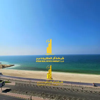 شقة غرفة وصالة اطلالة بحرية  مفروشة فرش جديد للايجار الشهرى بعجمان - الكورنيش - ابراج الريزيدنس