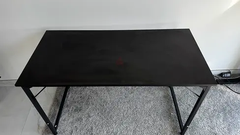 Simple Black Metal Desk - very Good Condition