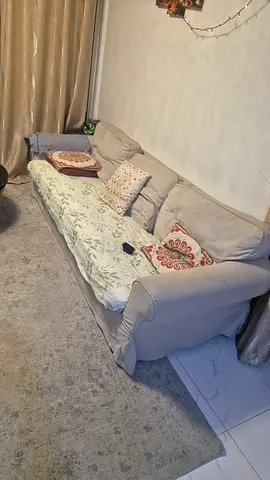Light beige 3-seater sofa in good used condition