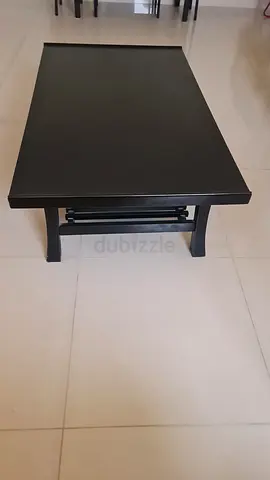 Black wooden coffee table - simple modern design
