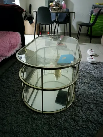 Glass a Table - Oval 2-Tier and cabat