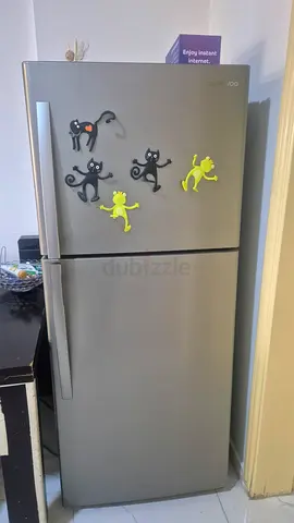 Dawoo Refrigerator - 2-Door, Stainless Steel (Good Condition)