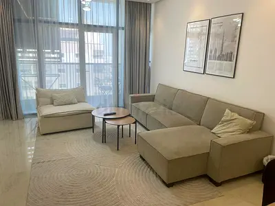 Comfortable L-Shaped Sofa with Chaise Lounge and Matching Armchair